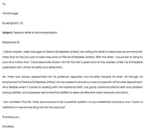 application letter for project support staff
