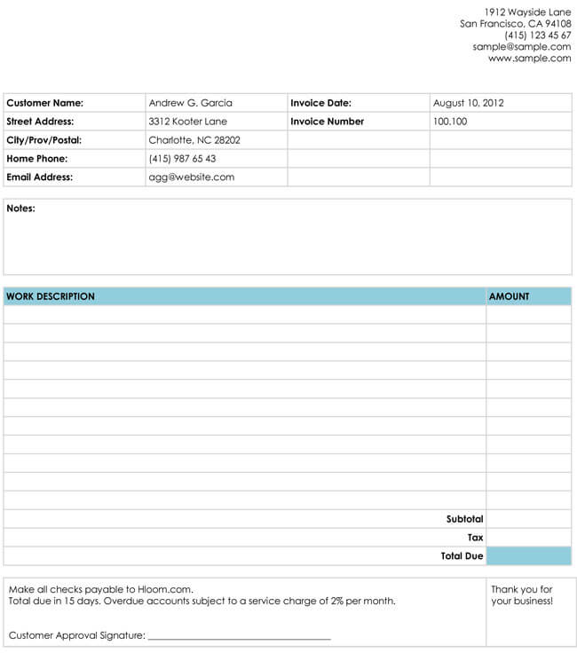 32 free invoice templates editable with excel and word