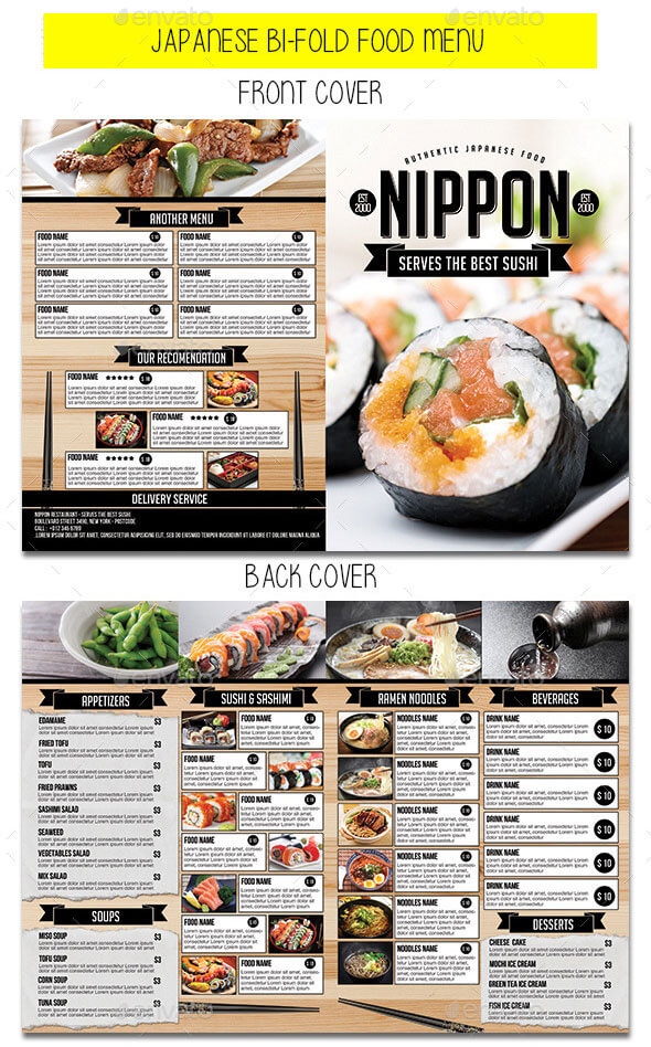 20  Japanese Restaurant Menu Templates Download in PSD EPS