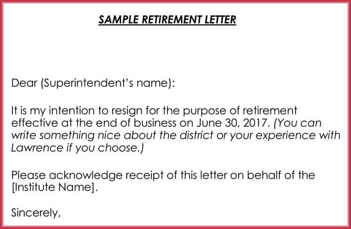 application letter for retired employees