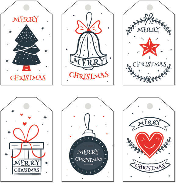 Free Christmas Gift Tag Templates - Editable & Printable