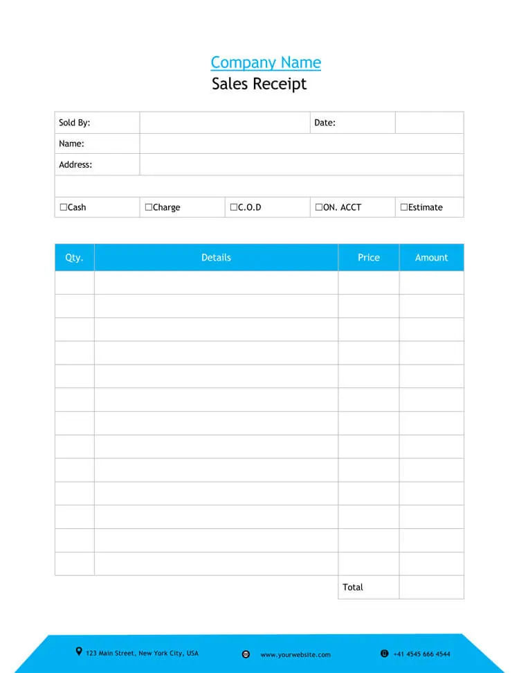 26 free sales receipt templates word excel pdf