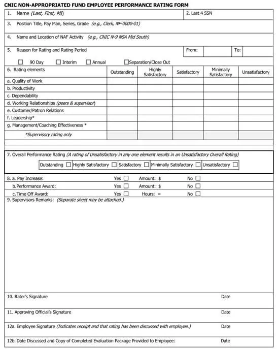 Free Employee Evaluation Forms How To Conduct Word Pdf
