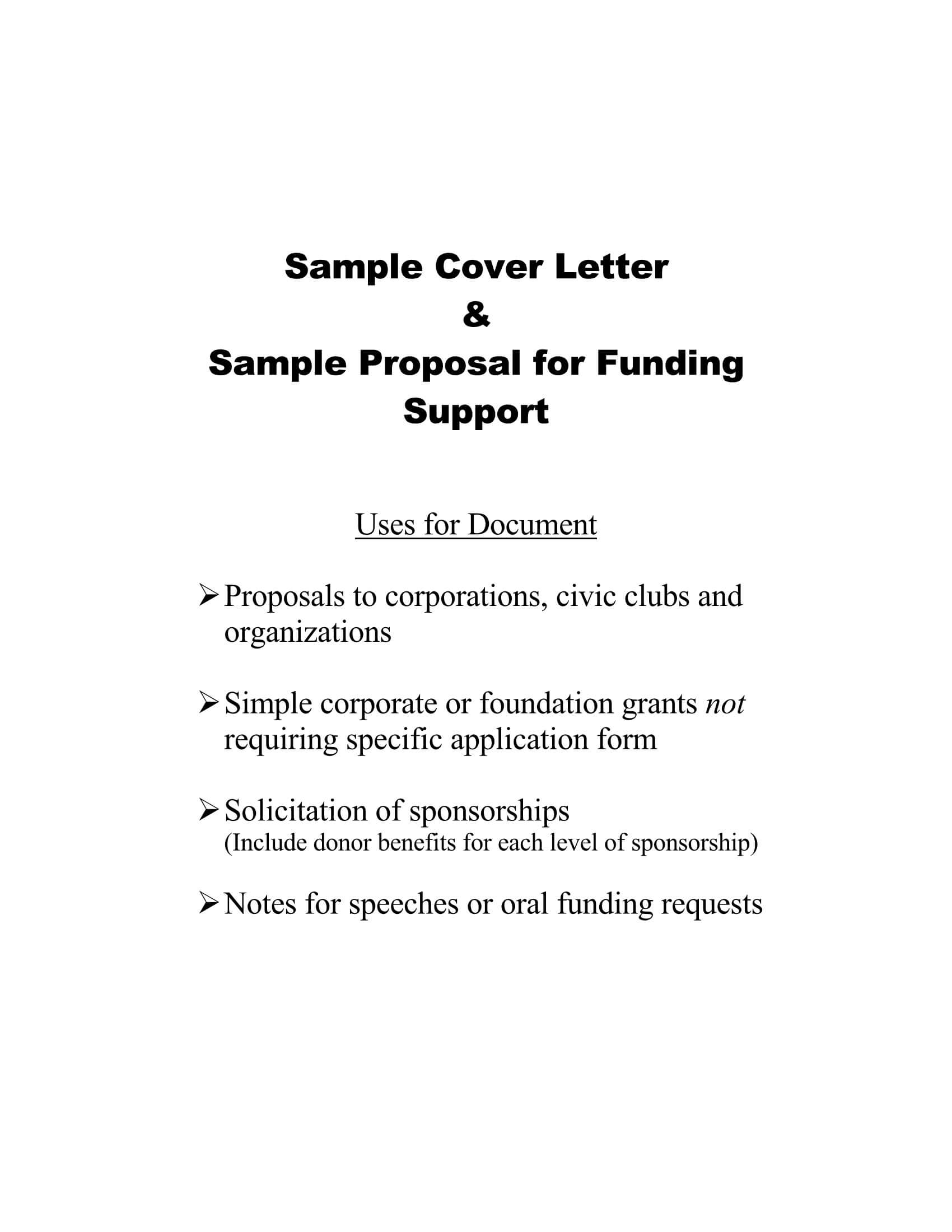 cover letter grant application