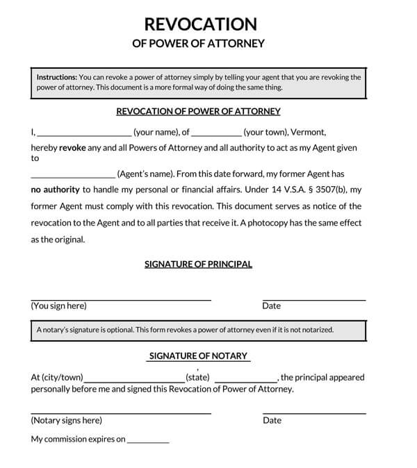 56+ Free Power of Attorney Revocation Forms by State